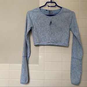 Gymshark Blue flower long sleeve